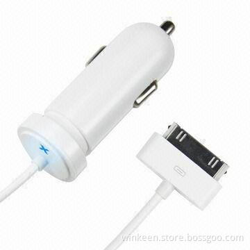 30-pin car charger, 1A output for Apple devices